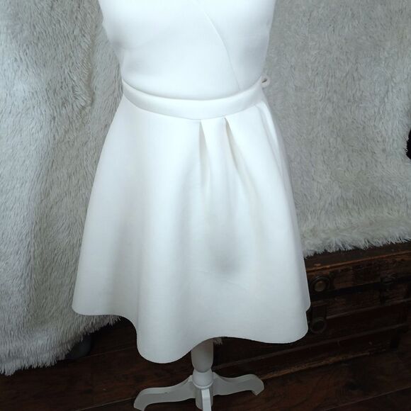 OLIVE TREE WHITE SKATER DRESS SZ.L EUC - Picture 4 of 8